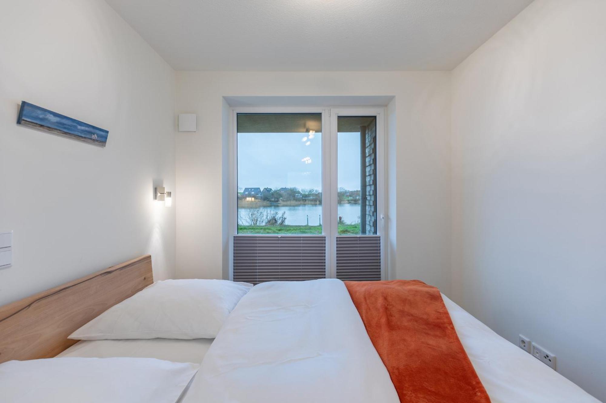 Ferienwohnung "Halligstork" Direkt Am Nordseedeich Mit Blick Auf Den See Nordstrand Exteriör bild