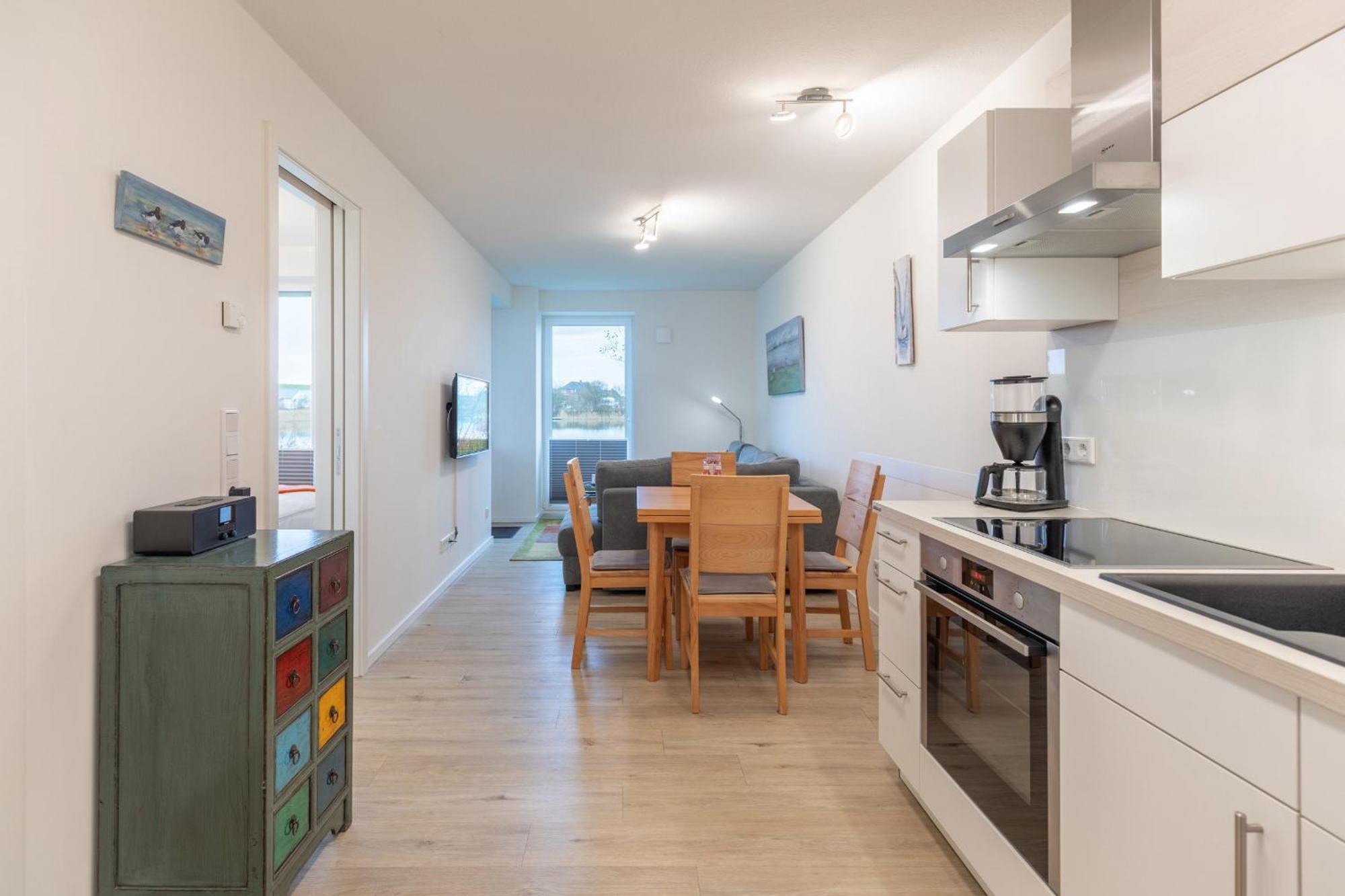 Ferienwohnung "Halligstork" Direkt Am Nordseedeich Mit Blick Auf Den See Nordstrand Exteriör bild