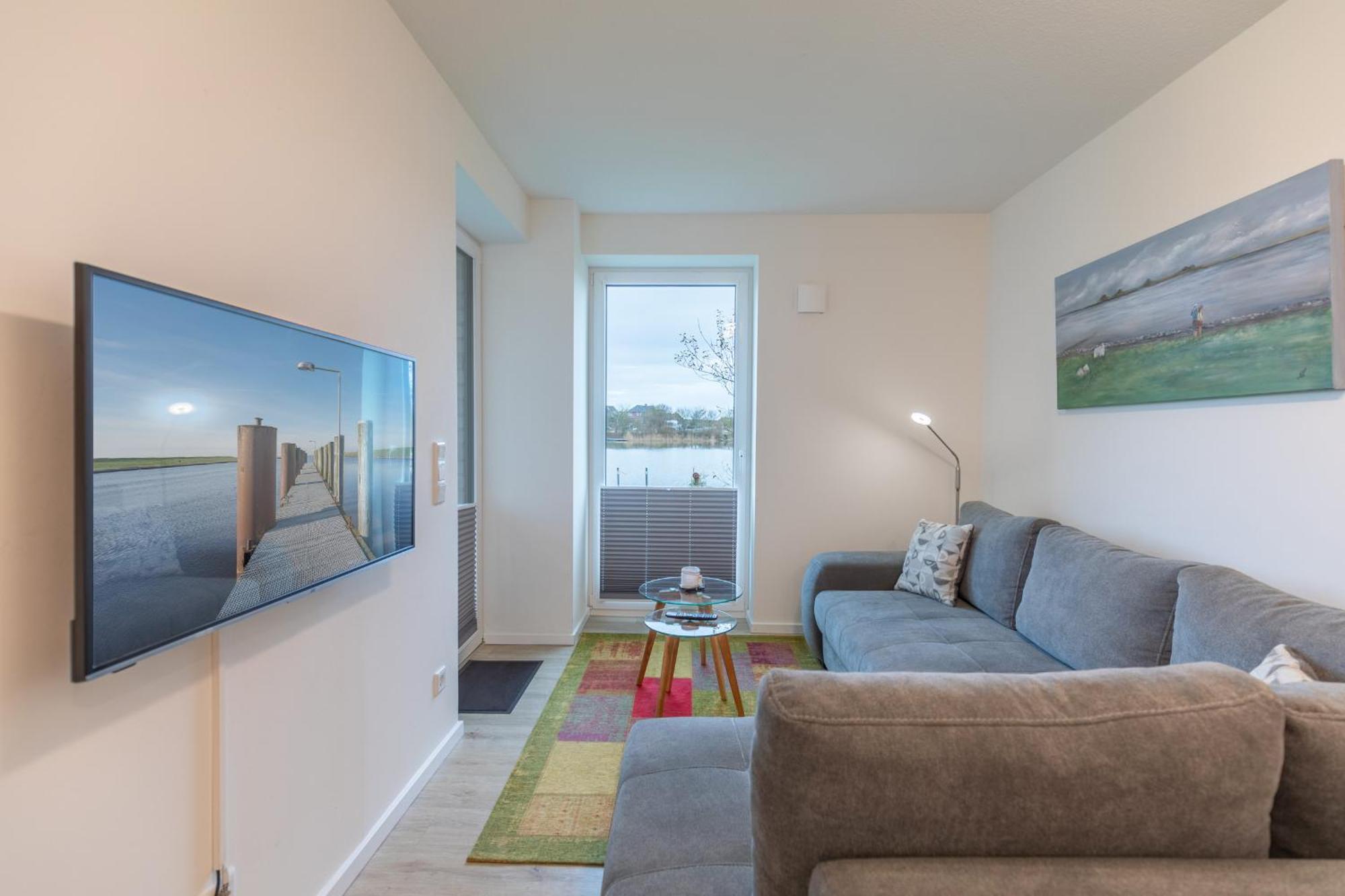 Ferienwohnung "Halligstork" Direkt Am Nordseedeich Mit Blick Auf Den See Nordstrand Exteriör bild